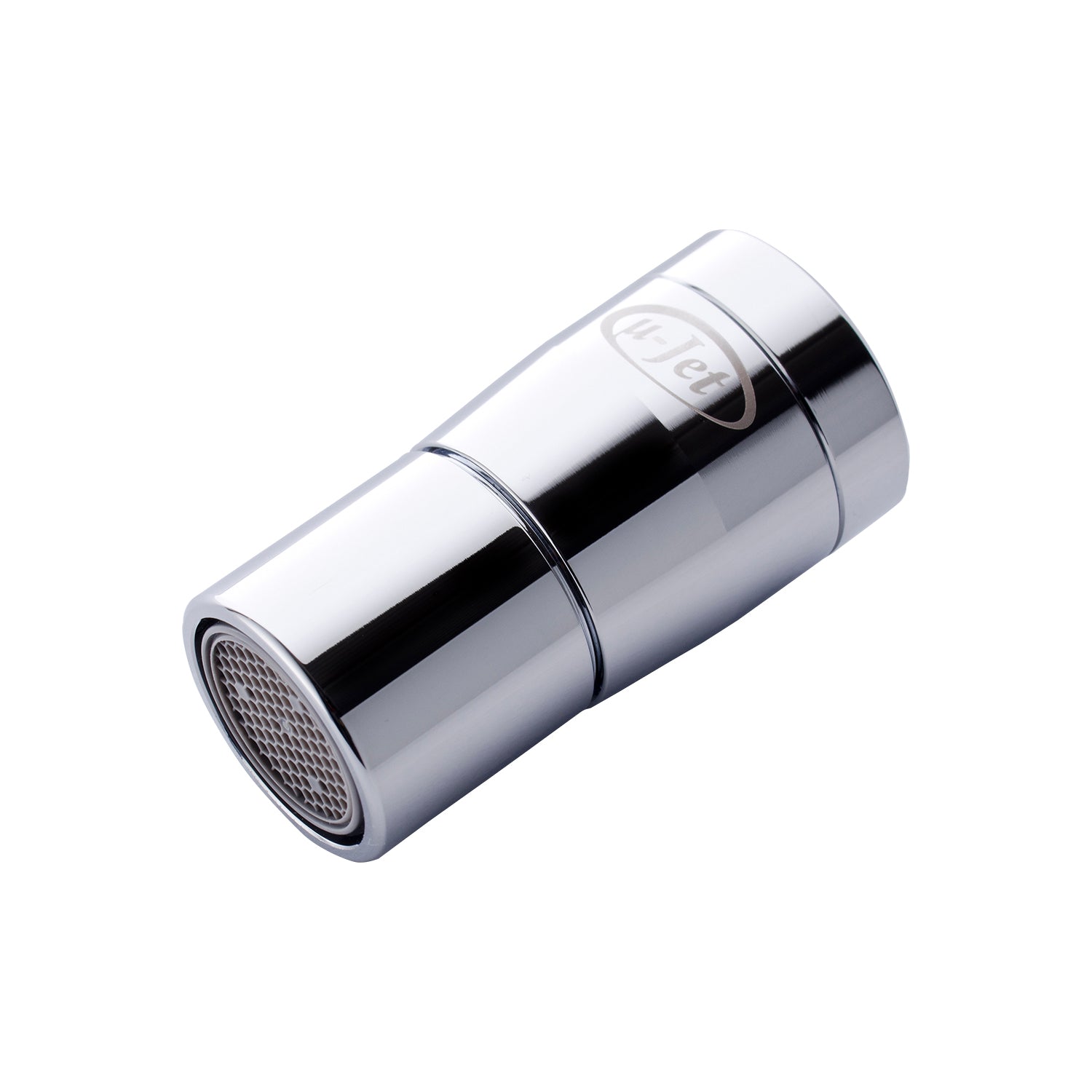 awawa本体の正面画像。蛇口に簡単に取り付けできる蛇口用節水器。ファインバブルで食材や食器をやさしく洗浄。