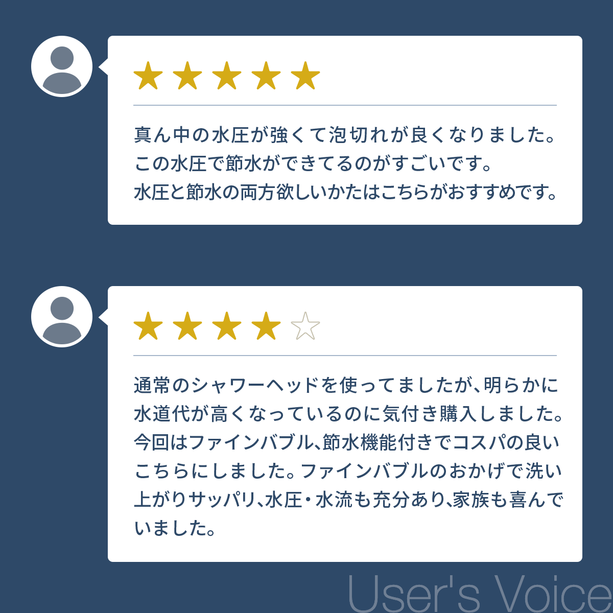 アヴァンティファインを購入されたお客様の声